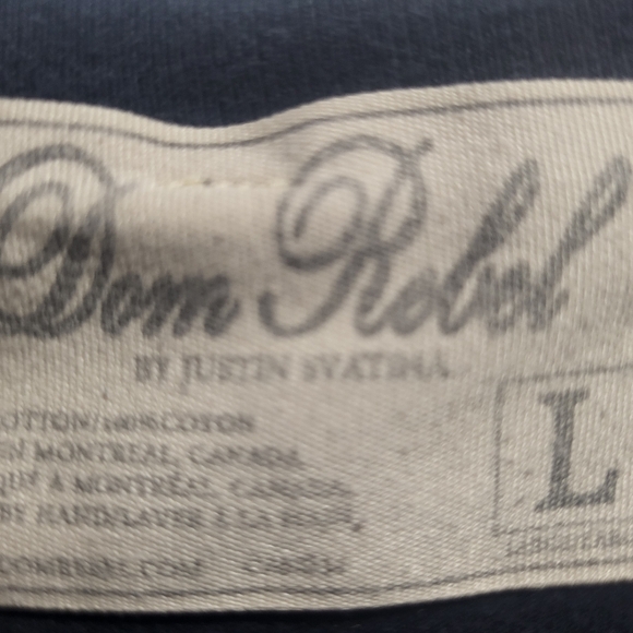 Vintage Dom Rebel - Black V-Neck t-shirt- Size L - Picture 6 of 6